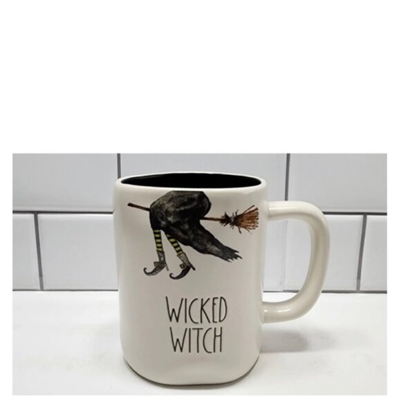 NEW Rae Dunn Halloween Wicked Witch Mug with Broom Stick Coffee Mug 🧙♀️ - Picture 2 of 3